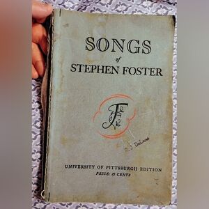 Vintage 1939 Songs of Stephen Foster Book